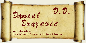 Daniel Dražević vizit kartica